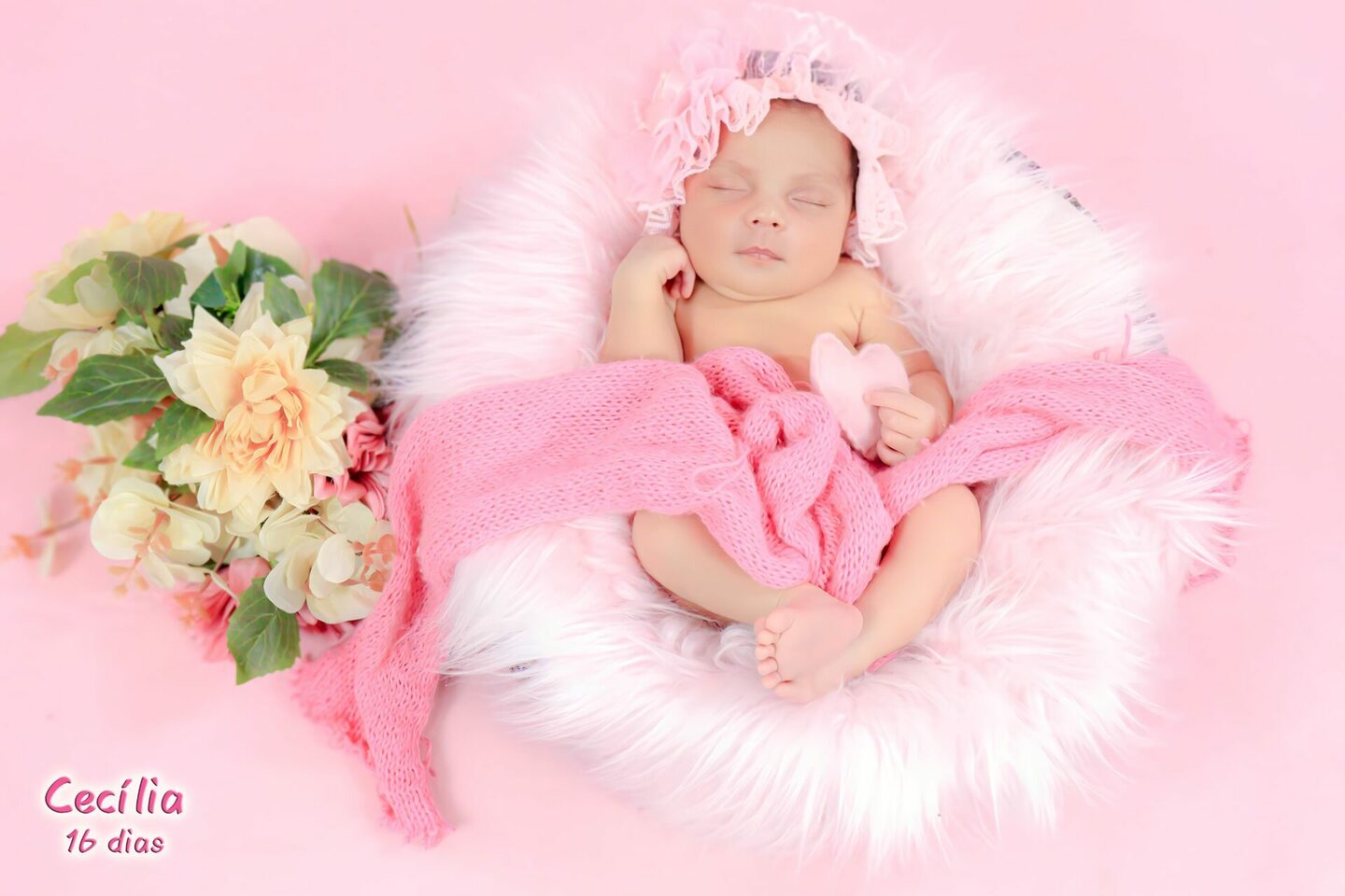 Newborn- CECÍLIA 16 dias - mamãe - ADRIANA