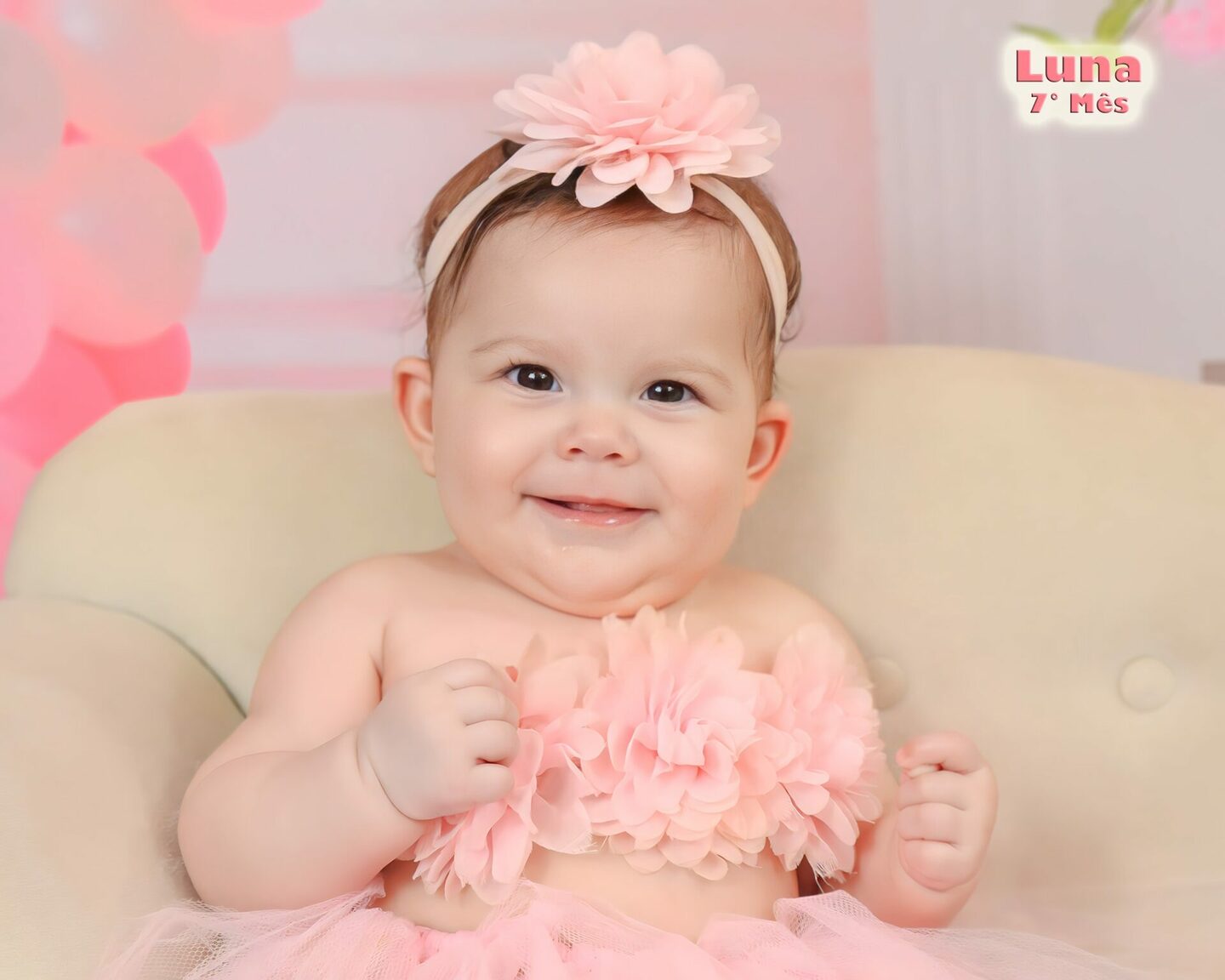 LUNA - completando seu 7ºMÊS- Mamãe - LUANA