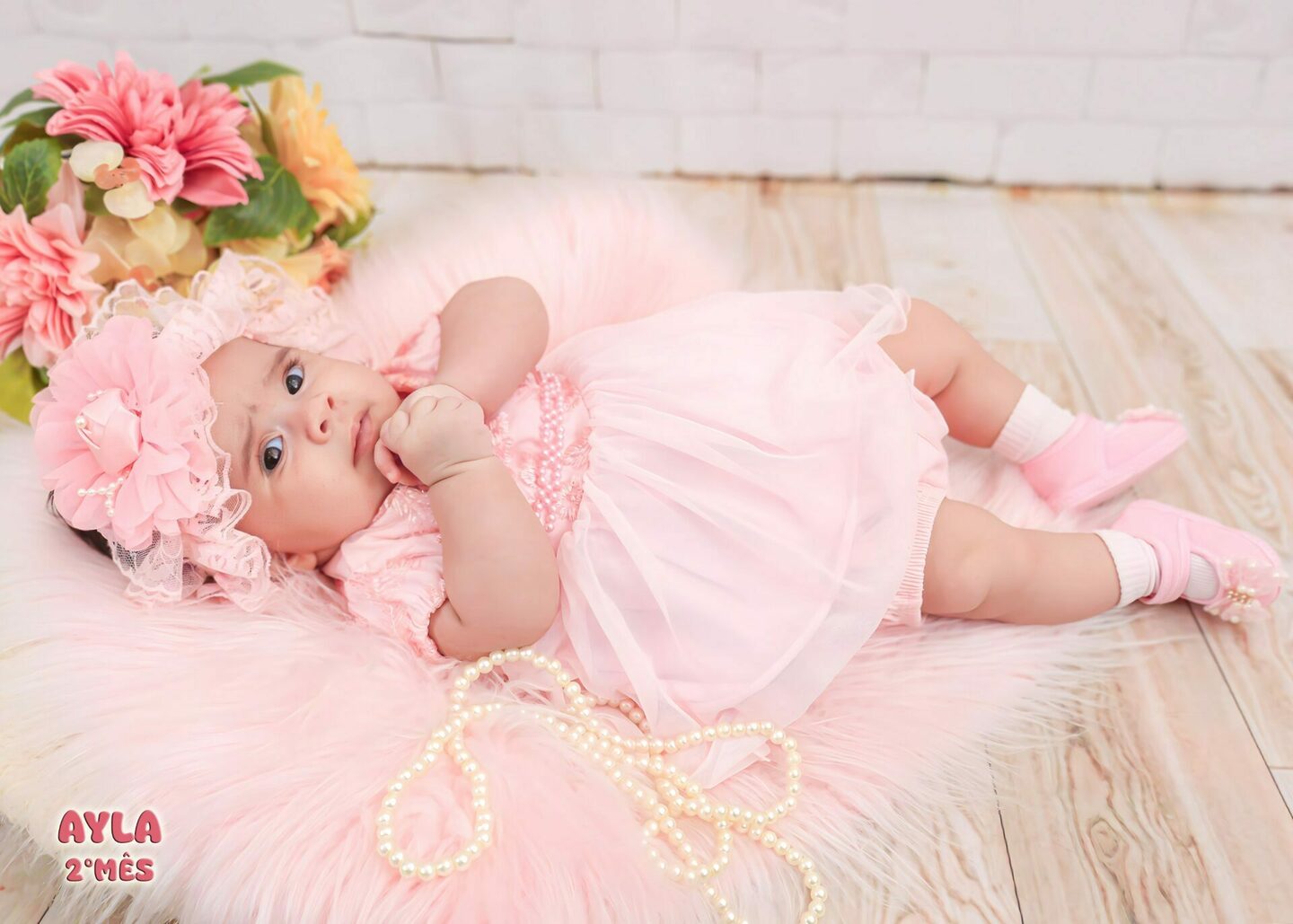 AYLA - completando seu 2° mês- mamãe CLEIDE