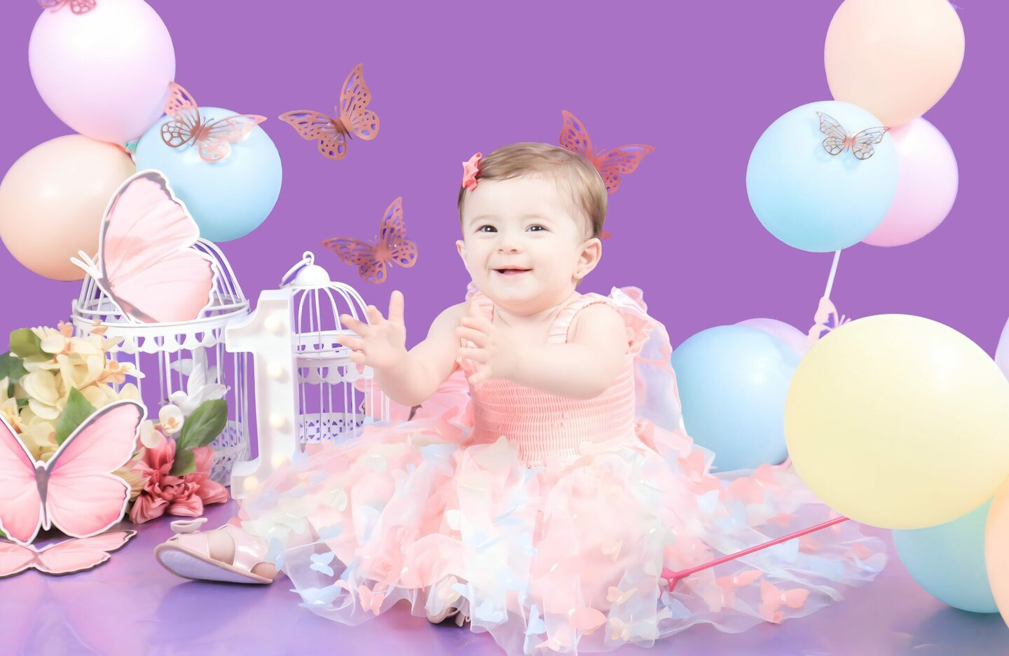 ANTONELLA - completando seu 1° ANINHO - mamãe PALOMA