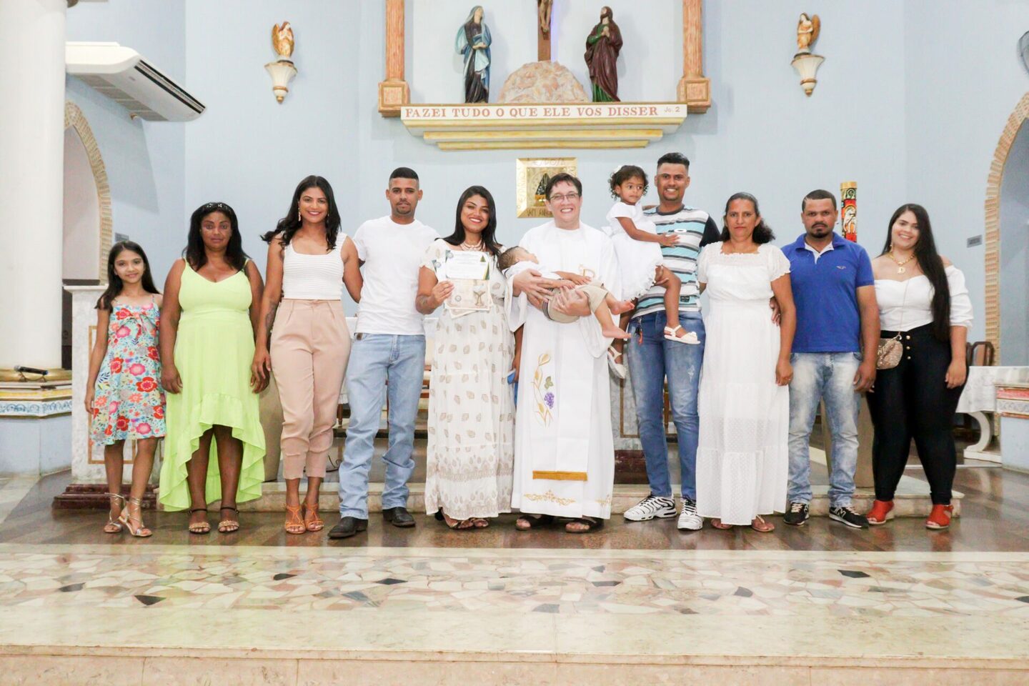 Batizado - madrinha Carla