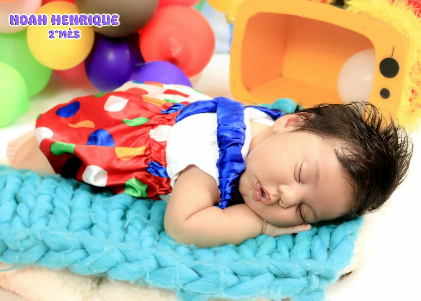 NOAH HENRIQUE  - completando seu 2° mês- mamãe GILDENE