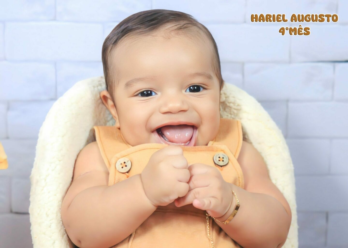 HARIEL AUGUSTO  - completando seu 4° mês- mamãe SAMANTA