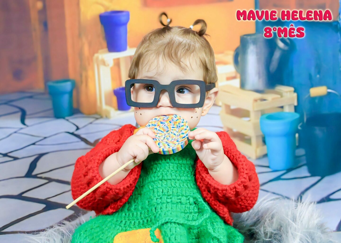 MAVIE HELENA  - completando seu 8° MÊS- mamãe KAUANI