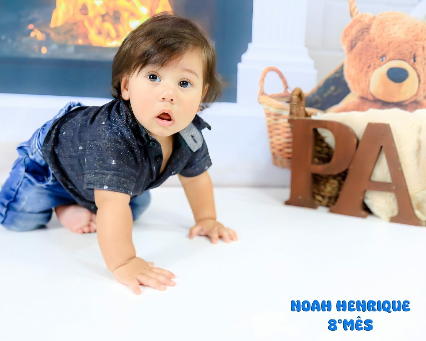 NOAH HENRIQUE- completando seu 8° MÊS- mamãe GILDENE